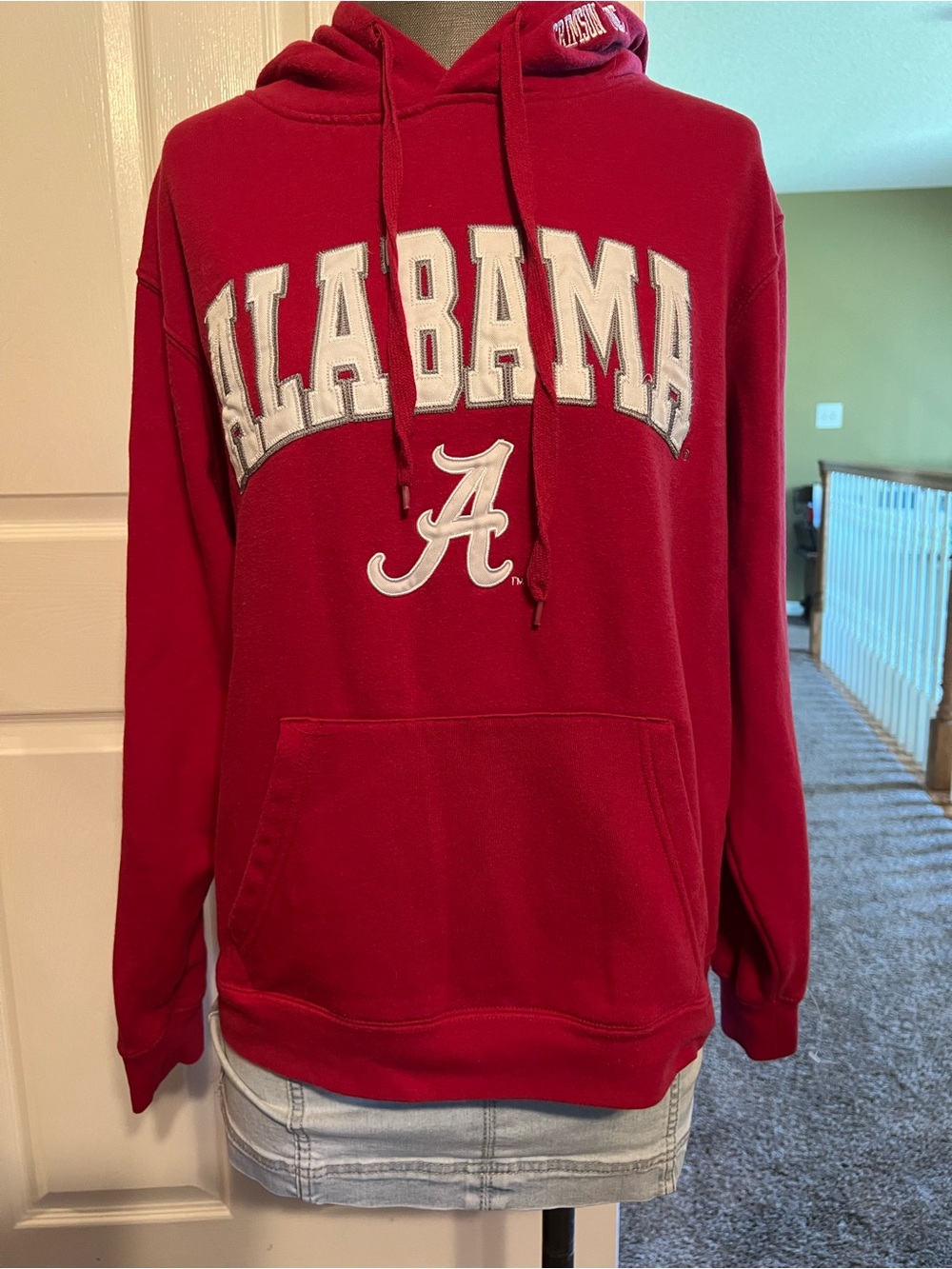 Stadium Athletics Crimson Alabama Crewneck Hoodie